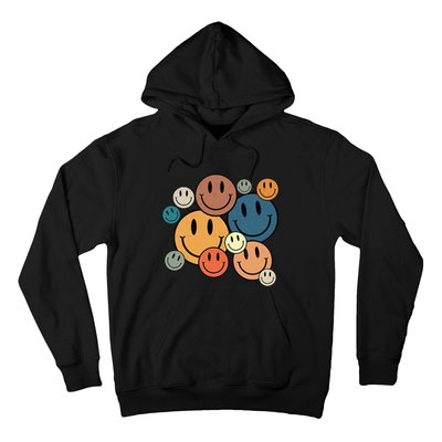 70s Retro Smile Face Cute Happy Peace Smiling Face Hoodie