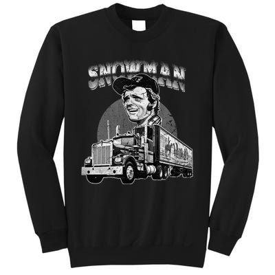 70s Retro Snowman Truck 1970s vintage retro grey Sweatshirt