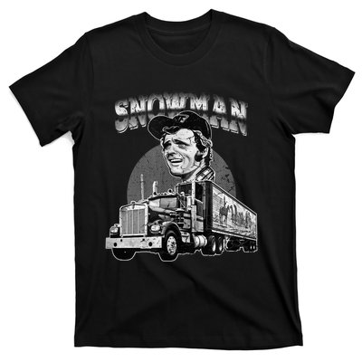 70s Retro Snowman Truck 1970s vintage retro grey T-Shirt