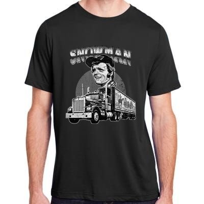 70s Retro Snowman Truck 1970s vintage retro grey Adult ChromaSoft Performance T-Shirt