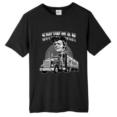 70s Retro Snowman Truck 1970s vintage retro grey Tall Fusion ChromaSoft Performance T-Shirt