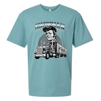 70s Retro Snowman Truck 1970s vintage retro grey Sueded Cloud Jersey T-Shirt