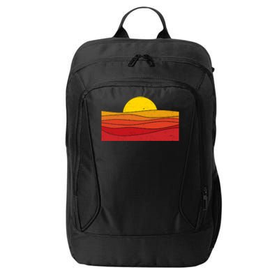 70s Retro Vintage Sunset City Backpack