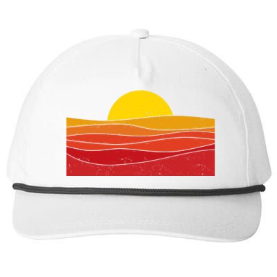 70s Retro Vintage Sunset Snapback Five-Panel Rope Hat