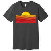 70s Retro Vintage Sunset Premium T-Shirt