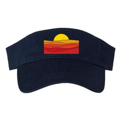 70s Retro Vintage Sunset Valucap Bio-Washed Visor