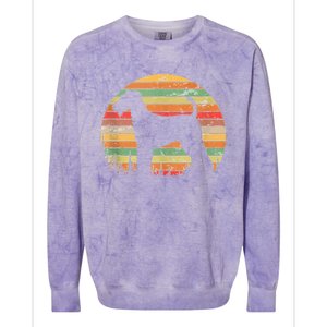 70s Silhouette Dog Lovers Colorblast Crewneck Sweatshirt