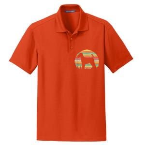 70s Silhouette Dog Lovers Dry Zone Grid Polo