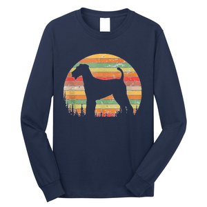 70s Silhouette Dog Lovers Long Sleeve Shirt