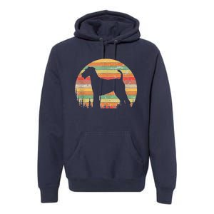 70s Silhouette Dog Lovers Premium Hoodie