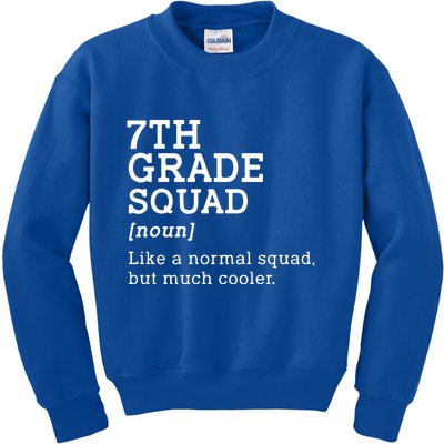 7th Seventh Grade Squad Student Teacher Back To School Gift Kids Sweatshirt