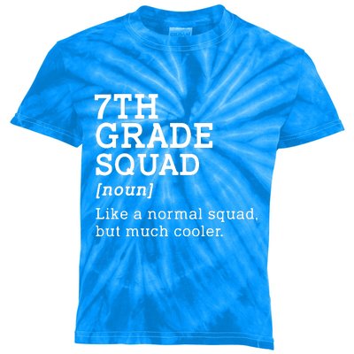 7th Seventh Grade Squad Student Teacher Back To School Gift Kids Tie-Dye T-Shirt