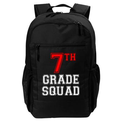 7th Seventh Grade Squad Back To School Teacher Gift Daily Commute Backpack