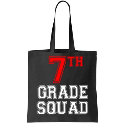 7th Seventh Grade Squad Back To School Teacher Gift Tote Bag