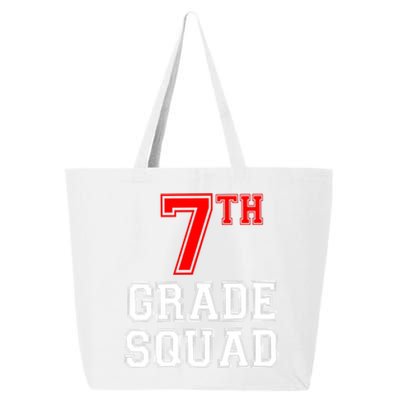 7th Seventh Grade Squad Back To School Teacher Gift 25L Jumbo Tote