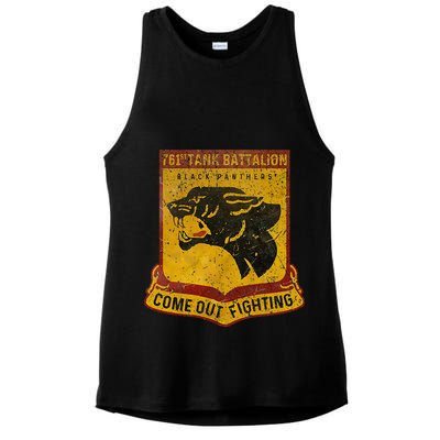 761st Tank Battalion Ladies PosiCharge Tri-Blend Wicking Tank