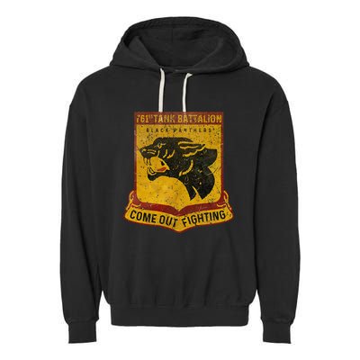 761st Tank Battalion B.L.A.C.K. P.A.N.T.H.Er Garment-Dyed Fleece Hoodie