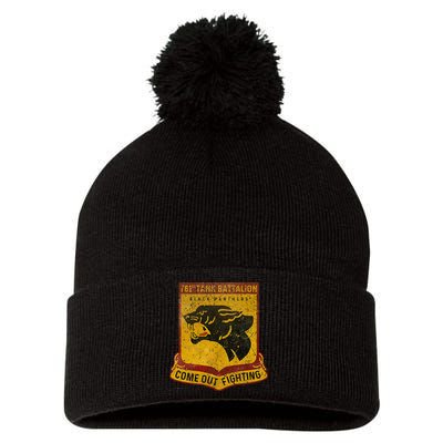 761st Tank Battalion Pom Pom 12in Knit Beanie