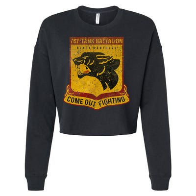 761st Tank Battalion Cropped Pullover Crew