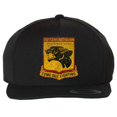 761st Tank Battalion B.L.A.C.K. P.A.N.T.H.Er Wool Snapback Cap