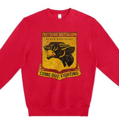 761st Tank Battalion B.L.A.C.K. P.A.N.T.H.Er Premium Crewneck Sweatshirt