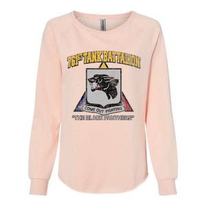 761st Tank Battalion Wwii Black P.A.N.T.H.E.R..S Womens California Wash Sweatshirt