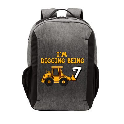 7th Birthday I'm Digging Being Seven Vector Backpack