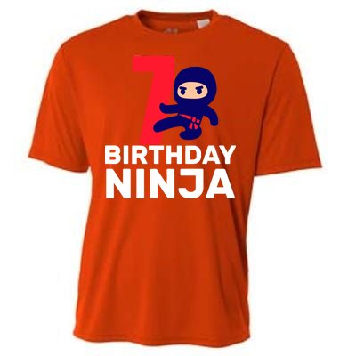 7th Birthday Ninja Cooling Performance Crew T-Shirt