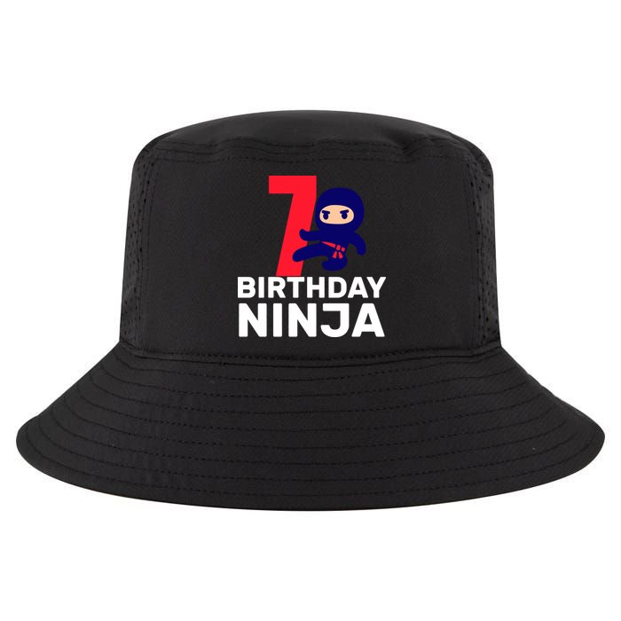 7th Birthday Ninja Cool Comfort Performance Bucket Hat