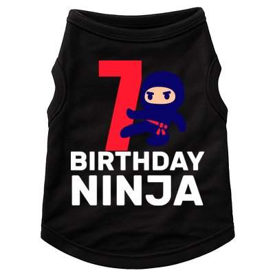 7th Birthday Ninja Doggie Tank