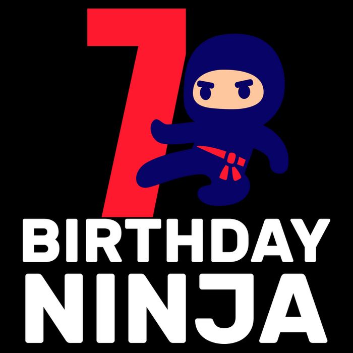 7th Birthday Ninja Cooling Performance Crew T-Shirt