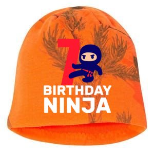 7th Birthday Ninja Kati - Camo Knit Beanie