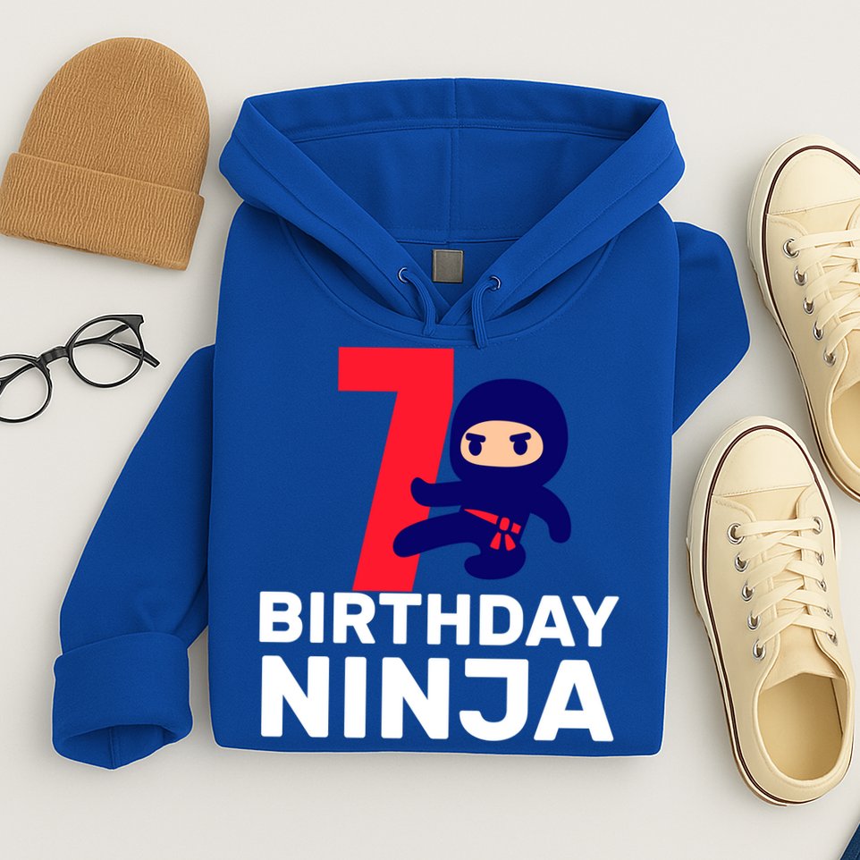 7th Birthday Ninja Hoodie