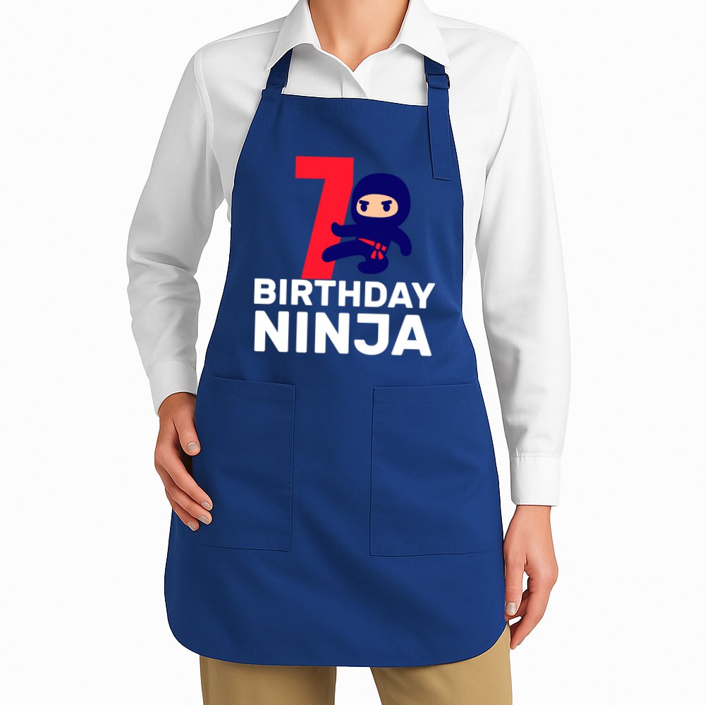 7th Birthday Ninja Apron