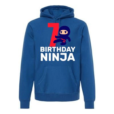 7th Birthday Ninja Premium Hoodie