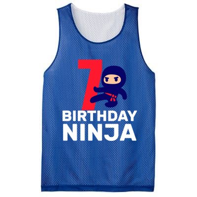 7th Birthday Ninja Mesh Reversible Basketball Jersey Tank