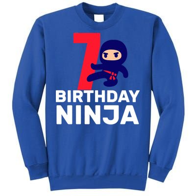 7th Birthday Ninja Tall Sweatshirt