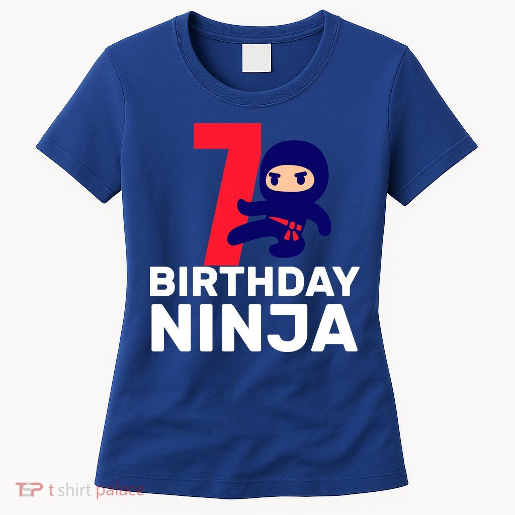 7th Birthday Ninja Womens T-Shirt