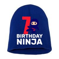 7th Birthday Ninja Short Acrylic Beanie