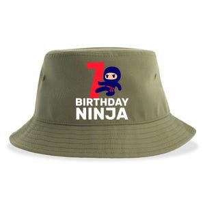 7th Birthday Ninja Sustainable Bucket Hat