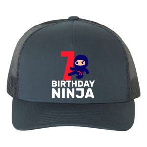 7th Birthday Ninja Yupoong Adult 5-Panel Trucker Hat