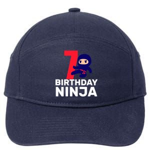 7th Birthday Ninja 7-Panel Snapback Hat