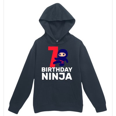 7th Birthday Ninja Urban Pullover Hoodie