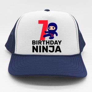 7th Birthday Ninja Trucker Hat