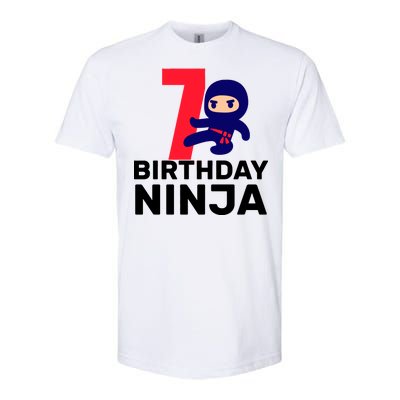 7th Birthday Ninja Softstyle® CVC T-Shirt