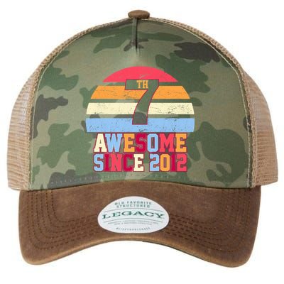 7th Birthday Vintage 7 Years Old Legacy Tie Dye Trucker Hat