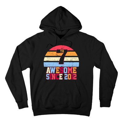 7th Birthday Vintage 7 Years Old Hoodie