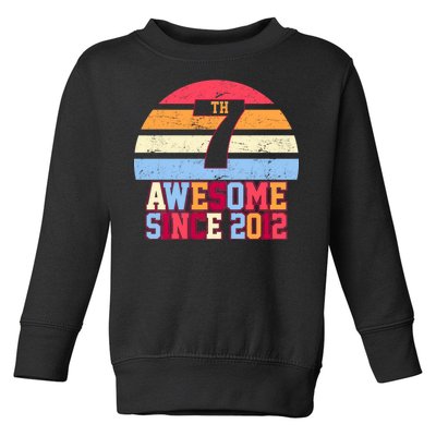 7th Birthday Vintage 7 Years Old Toddler Sweatshirt