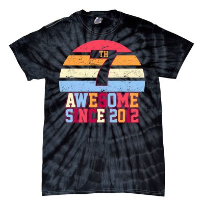 7th Birthday Vintage 7 Years Old Tie-Dye T-Shirt