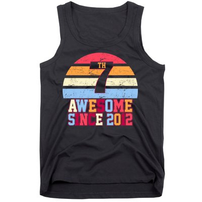 7th Birthday Vintage 7 Years Old Tank Top